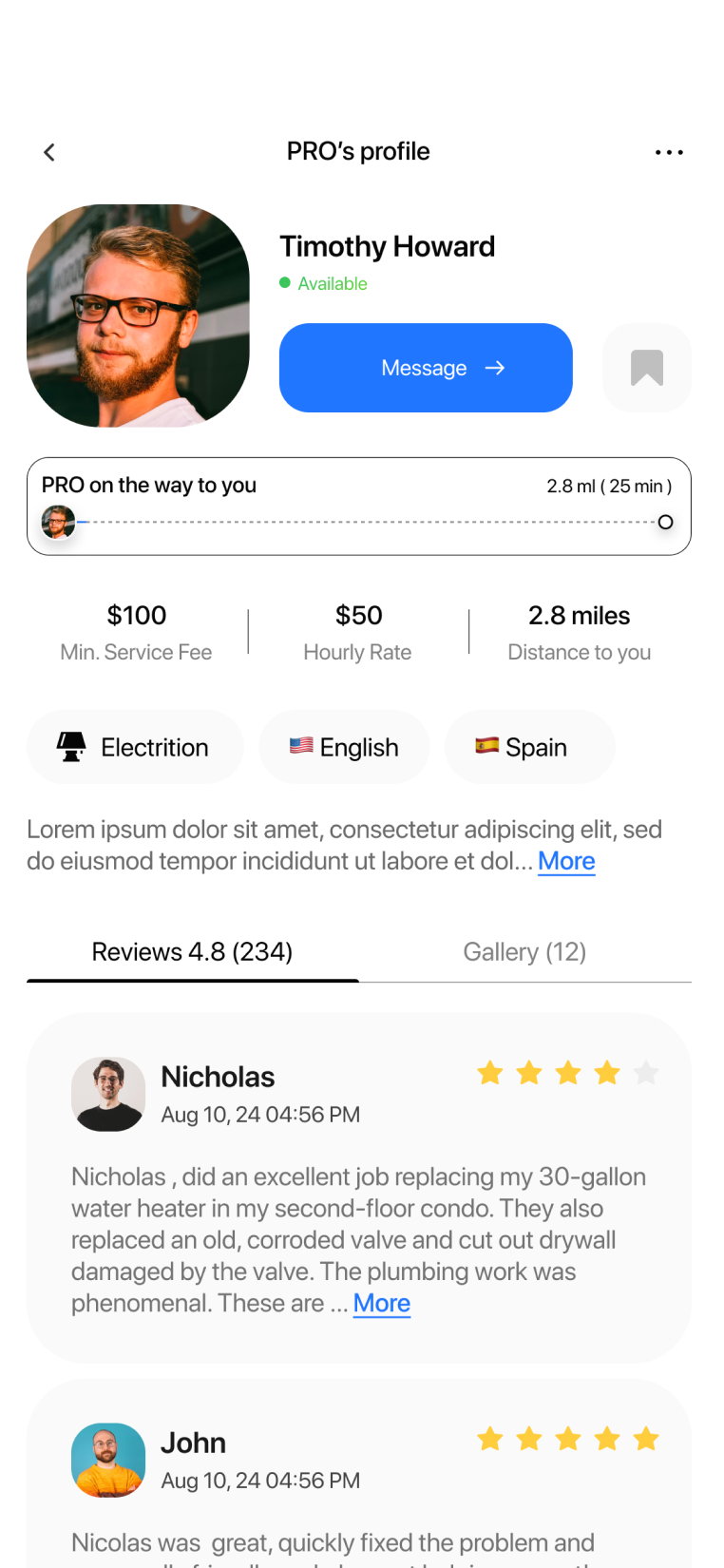 Trusted professionals